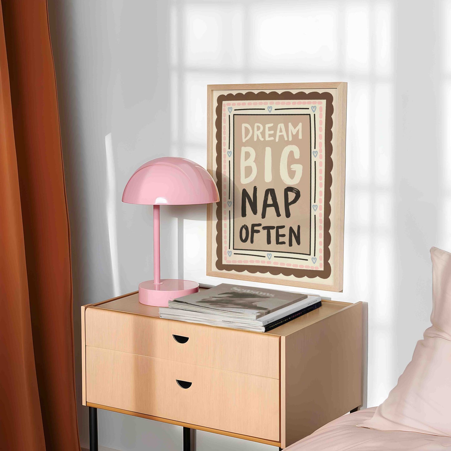 Dream Big Nap Often Art Print
