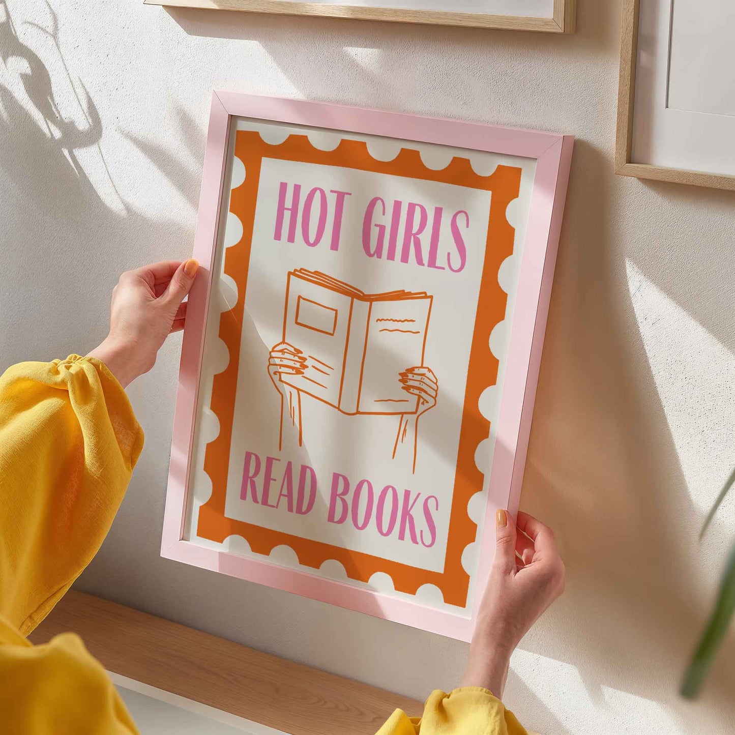 Hot Girls Read Books Art Print