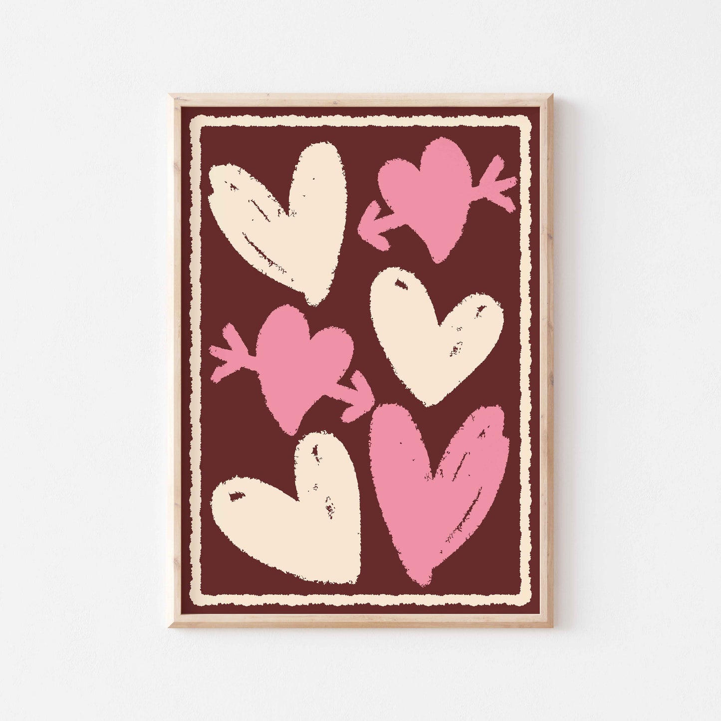 Hearts Art Print