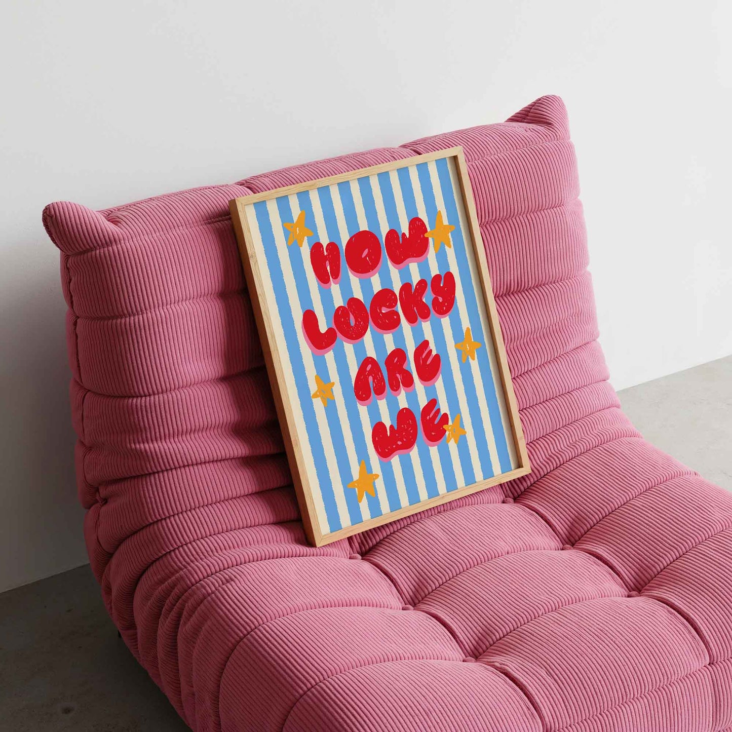 How Lucky Are We Art Print