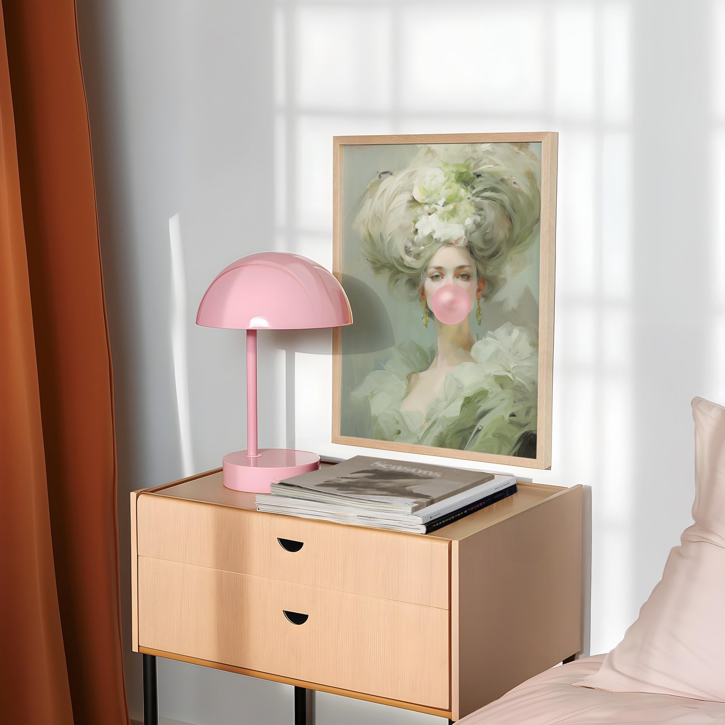 Bubble Gum Lady Art Print No. 4