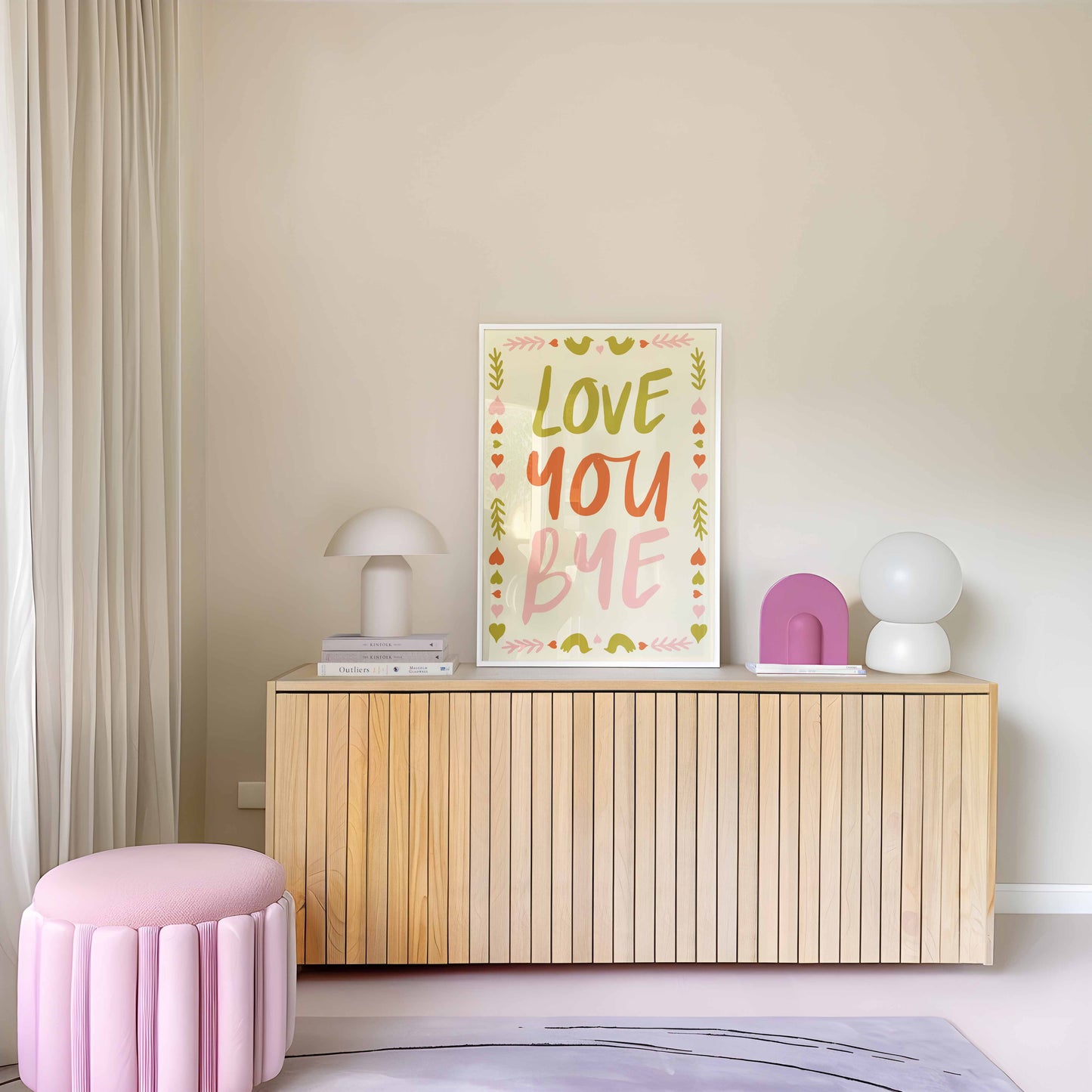 Impression d'art « Je t'aime au revoir »