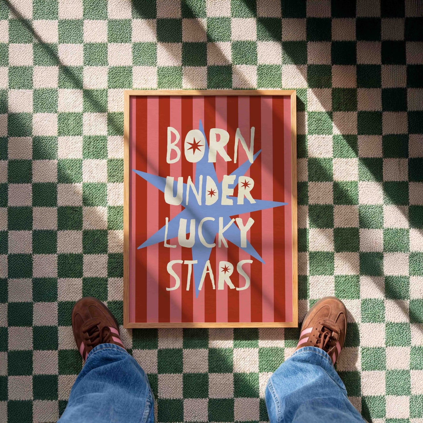 Born Under Lucky Stars Art Print - Posterami