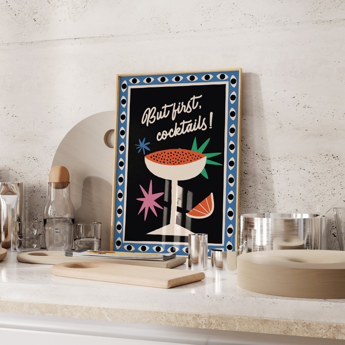 But First, Cocktails! Art Print - Posterami