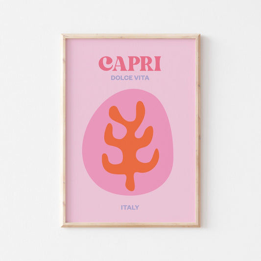 Capri Dolce Vita Art Print - Posterami