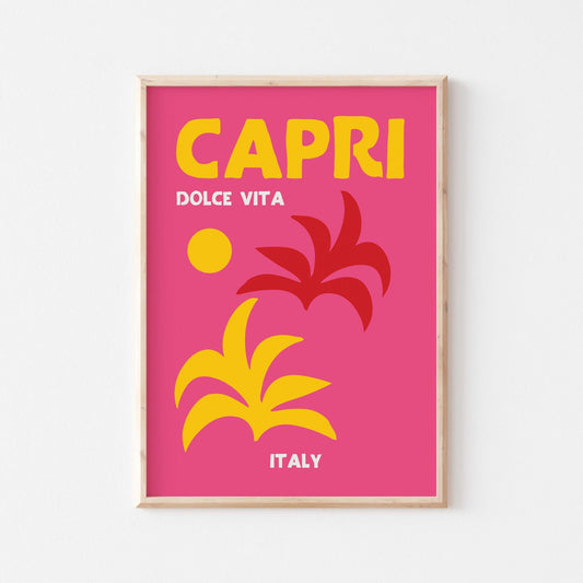 Capri Dolce Vita Art Print - Posterami