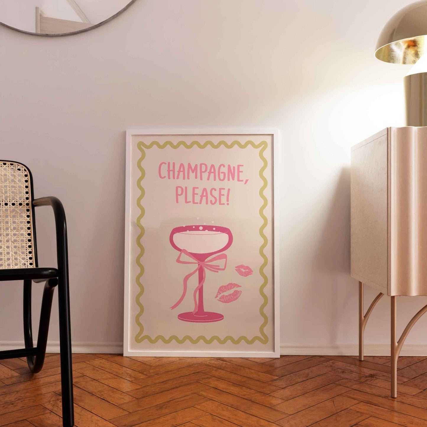 Champagne Please! Art Print No. 2 - Posterami