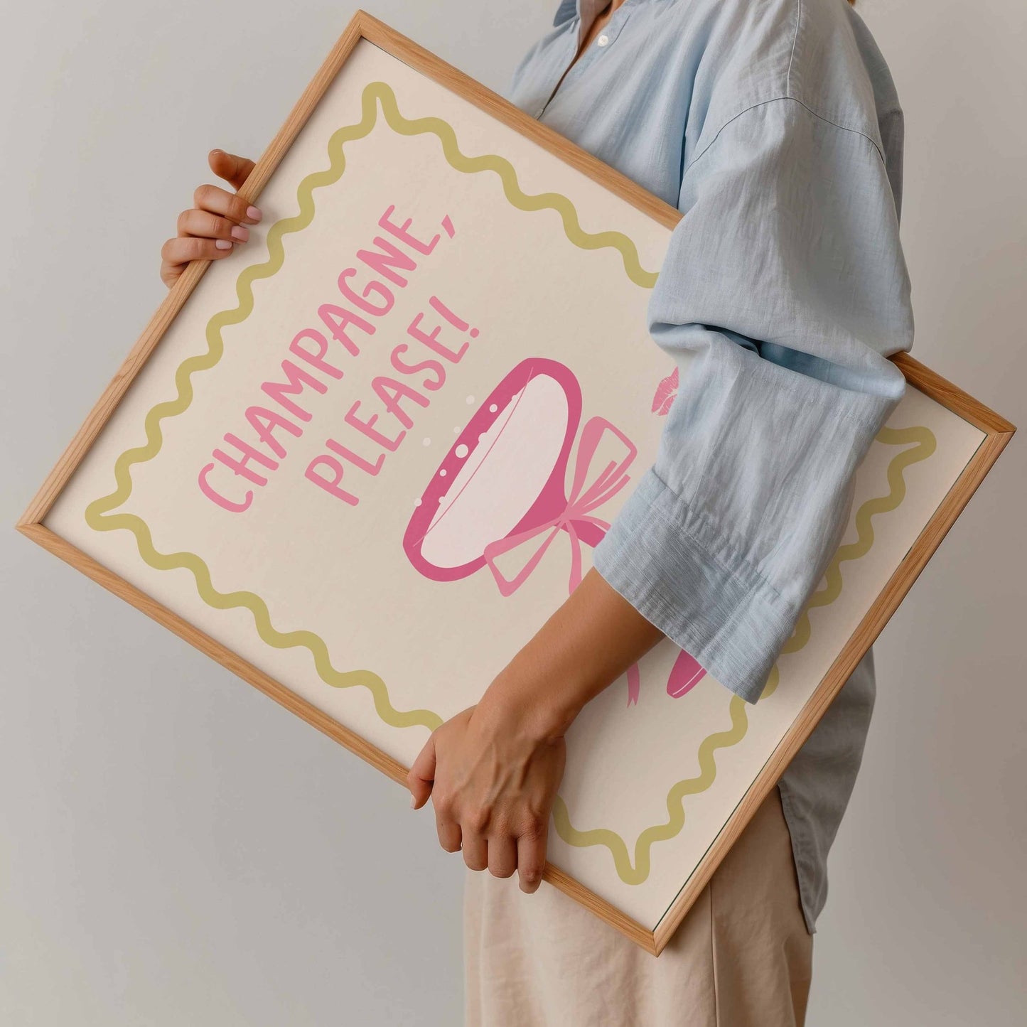 Champagne Please! Art Print No. 2 - Posterami