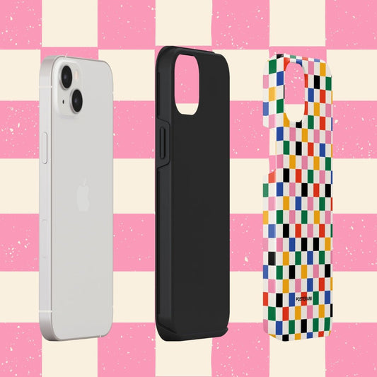 Checkered Tough Phone Case - Posterami