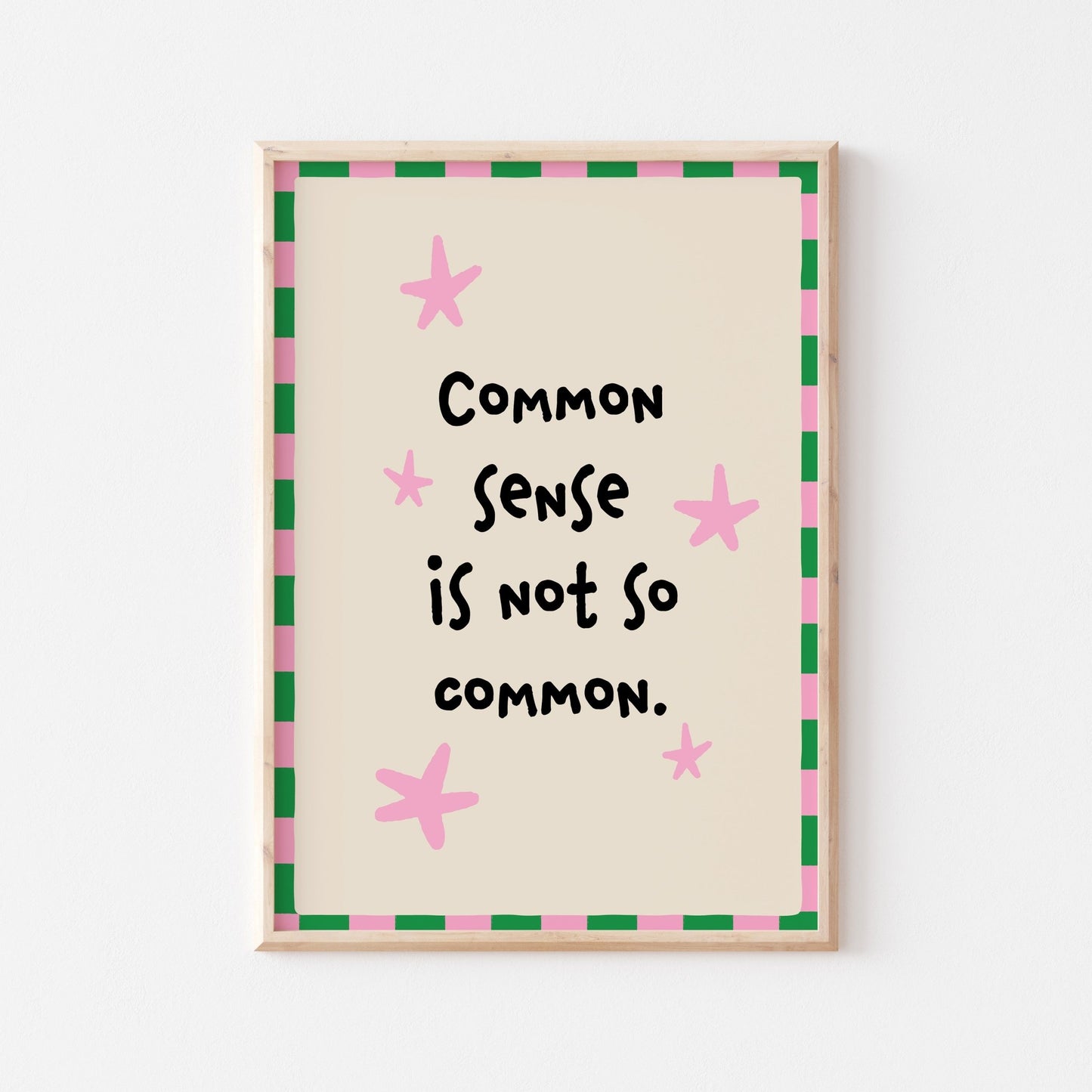 Common Sense Art Print - Posterami