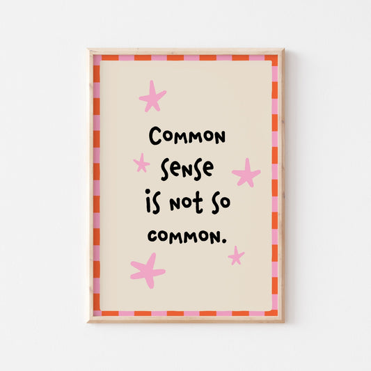 Common Sense Art Print - Posterami