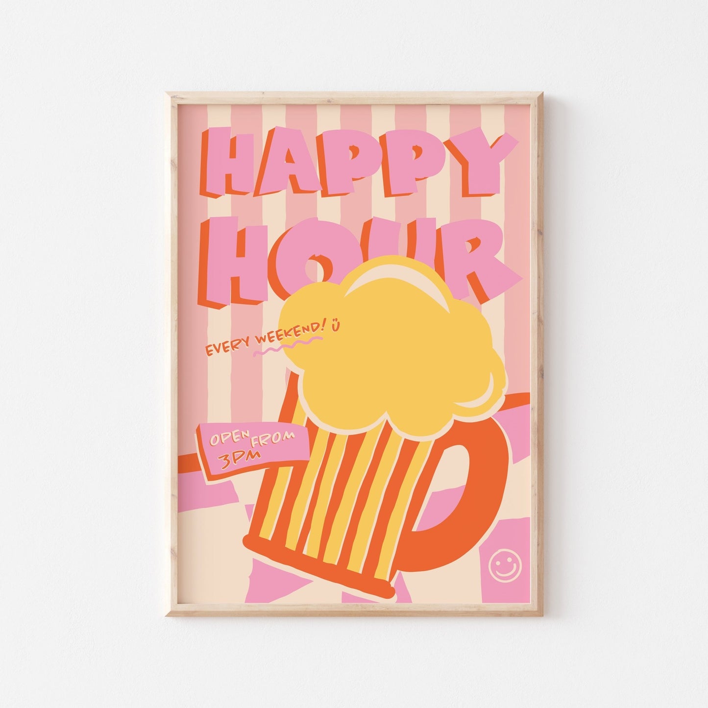 Happy Hour Art Print - Posterami