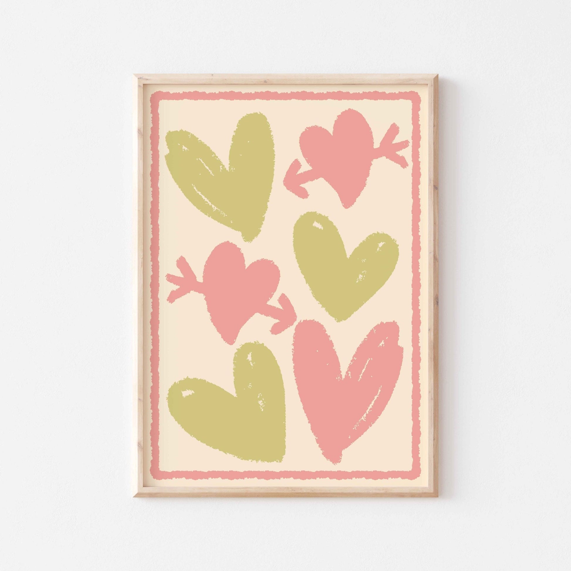Hearts Art Print - Posterami