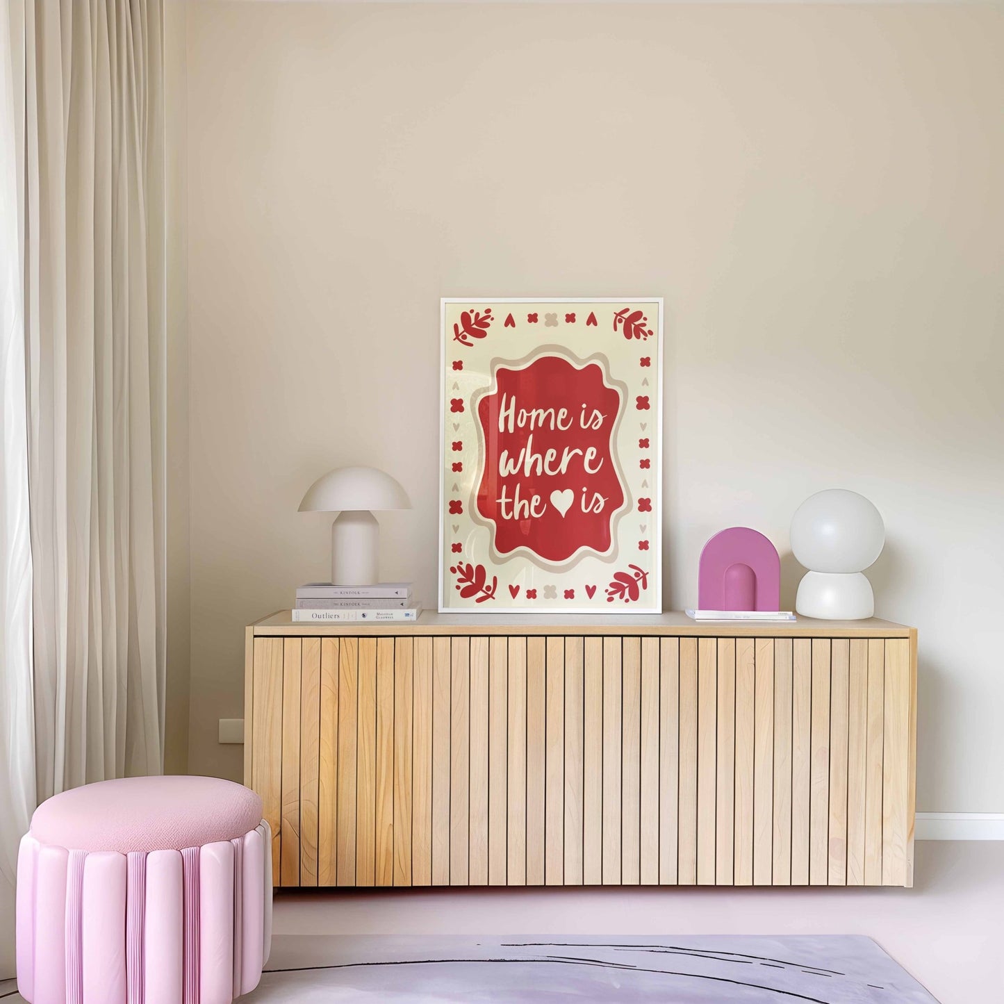 Home Is Where The Heart Is Art Print - Posterami