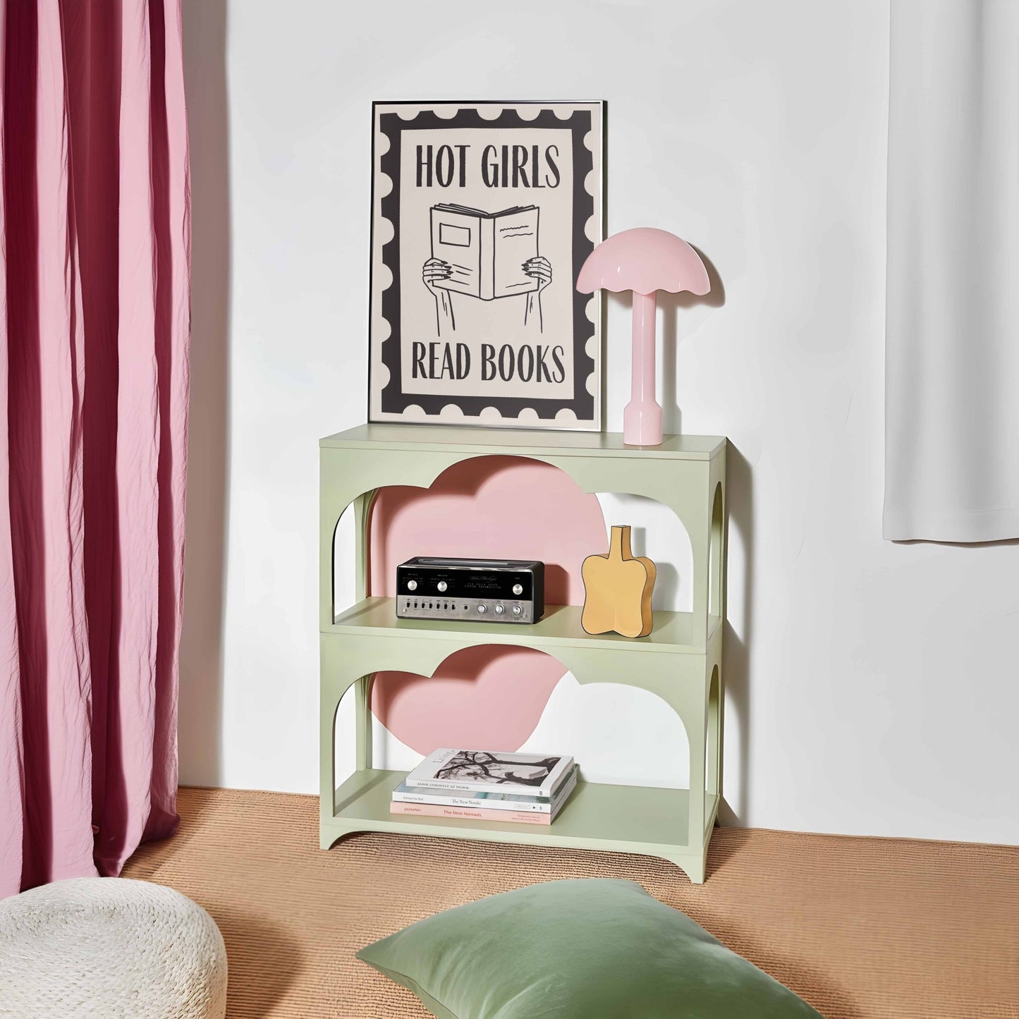 Hot Girls Read Books Art Print - Posterami