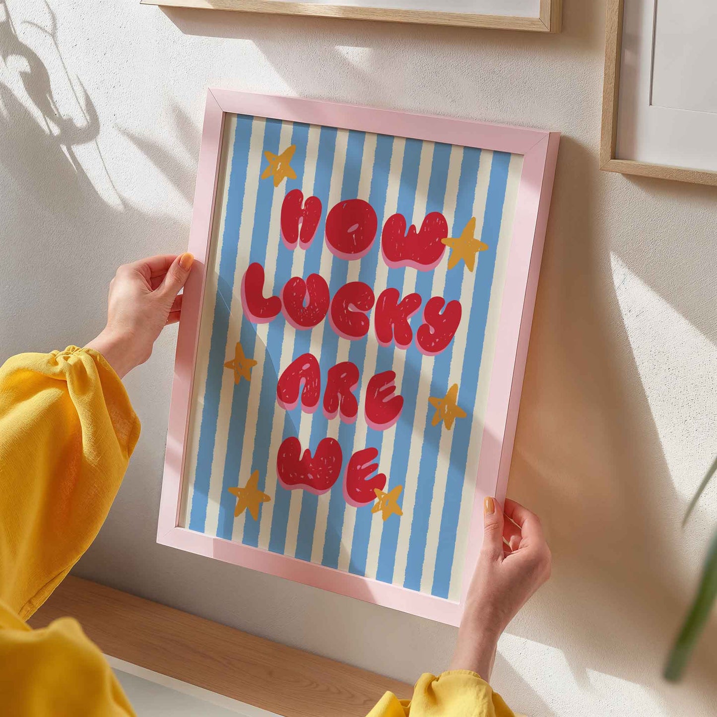 How Lucky Are We Art Print - Posterami