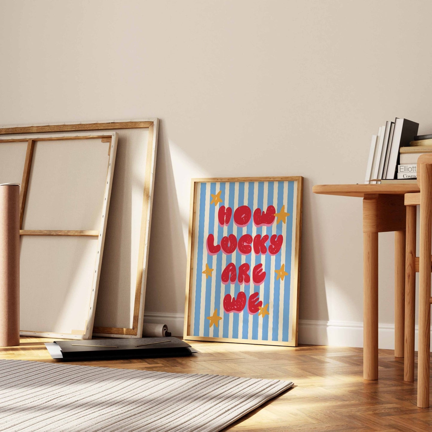 How Lucky Are We Art Print - Posterami