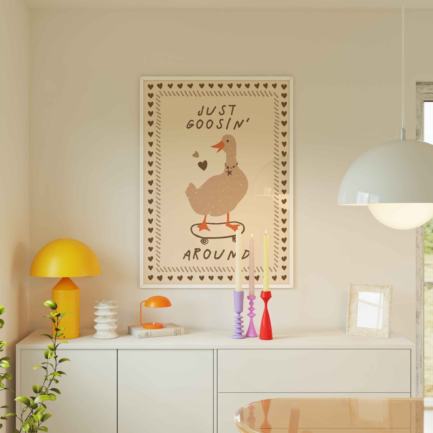 Just Goosin' Around Art Print - Posterami
