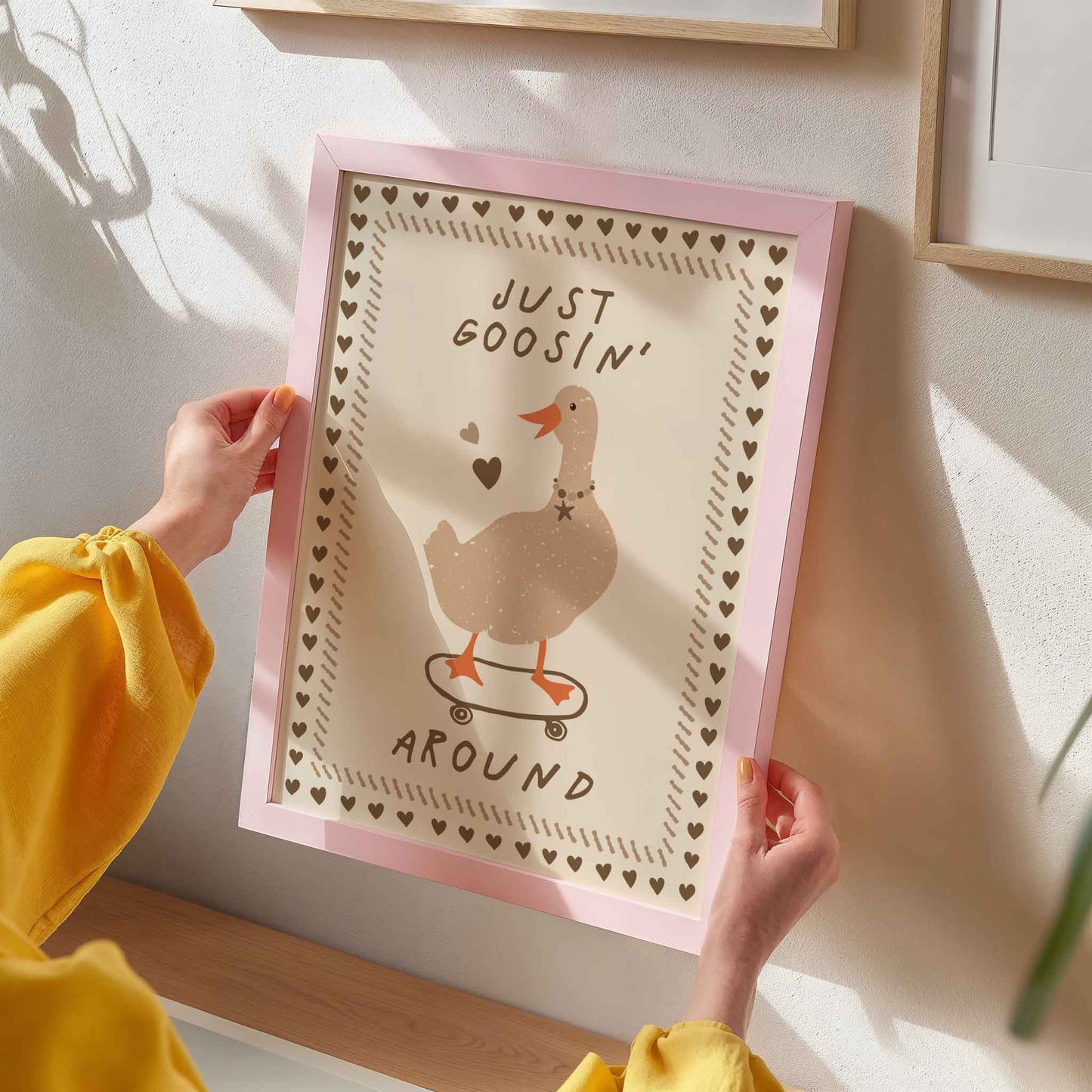 Just Goosin' Around Art Print - Posterami