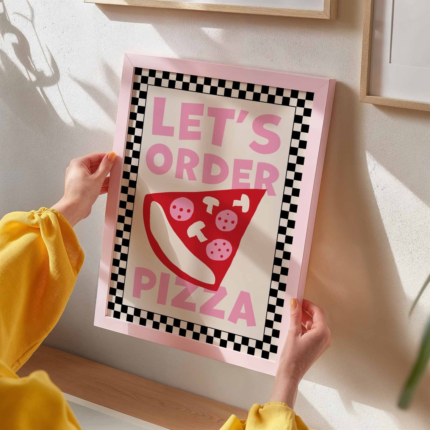 Let's Order Pizza Art Print - Posterami