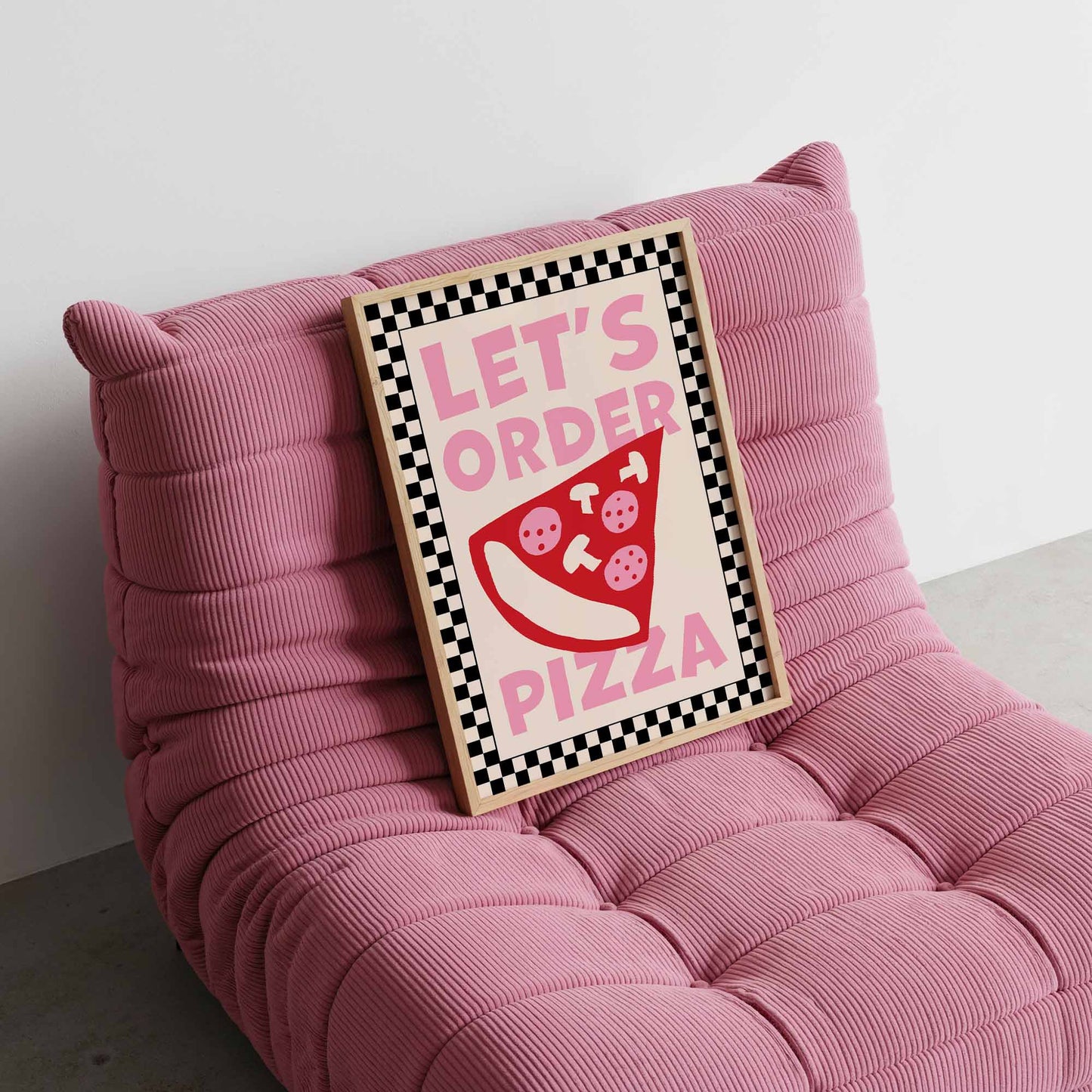 Let's Order Pizza Art Print - Posterami
