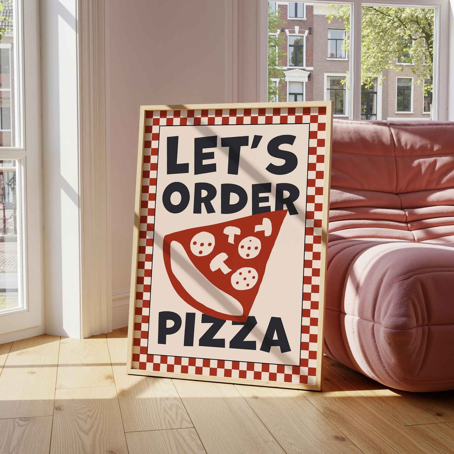 Let's Order Pizza Art Print - Posterami