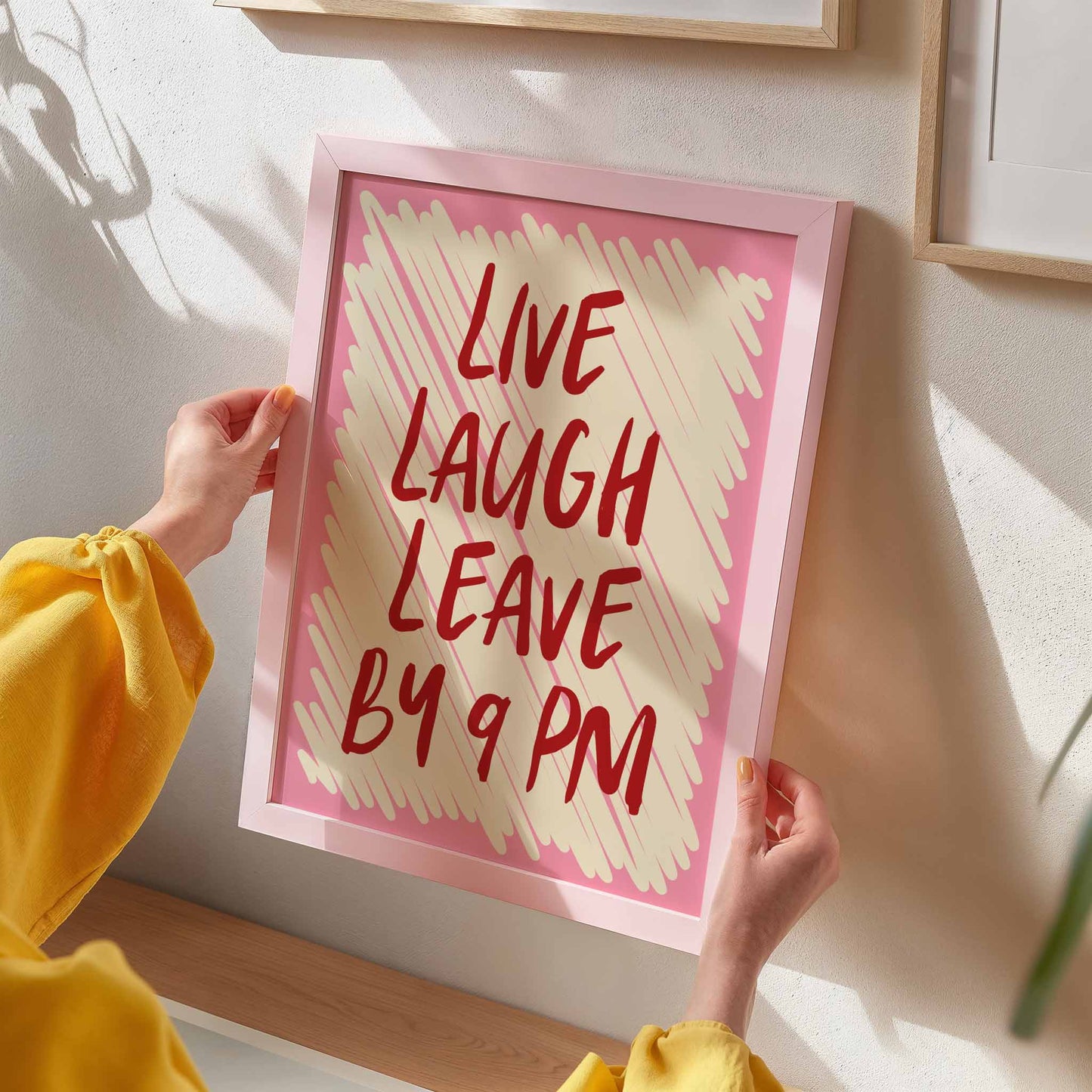 Live Laugh Leave Art Print - Posterami