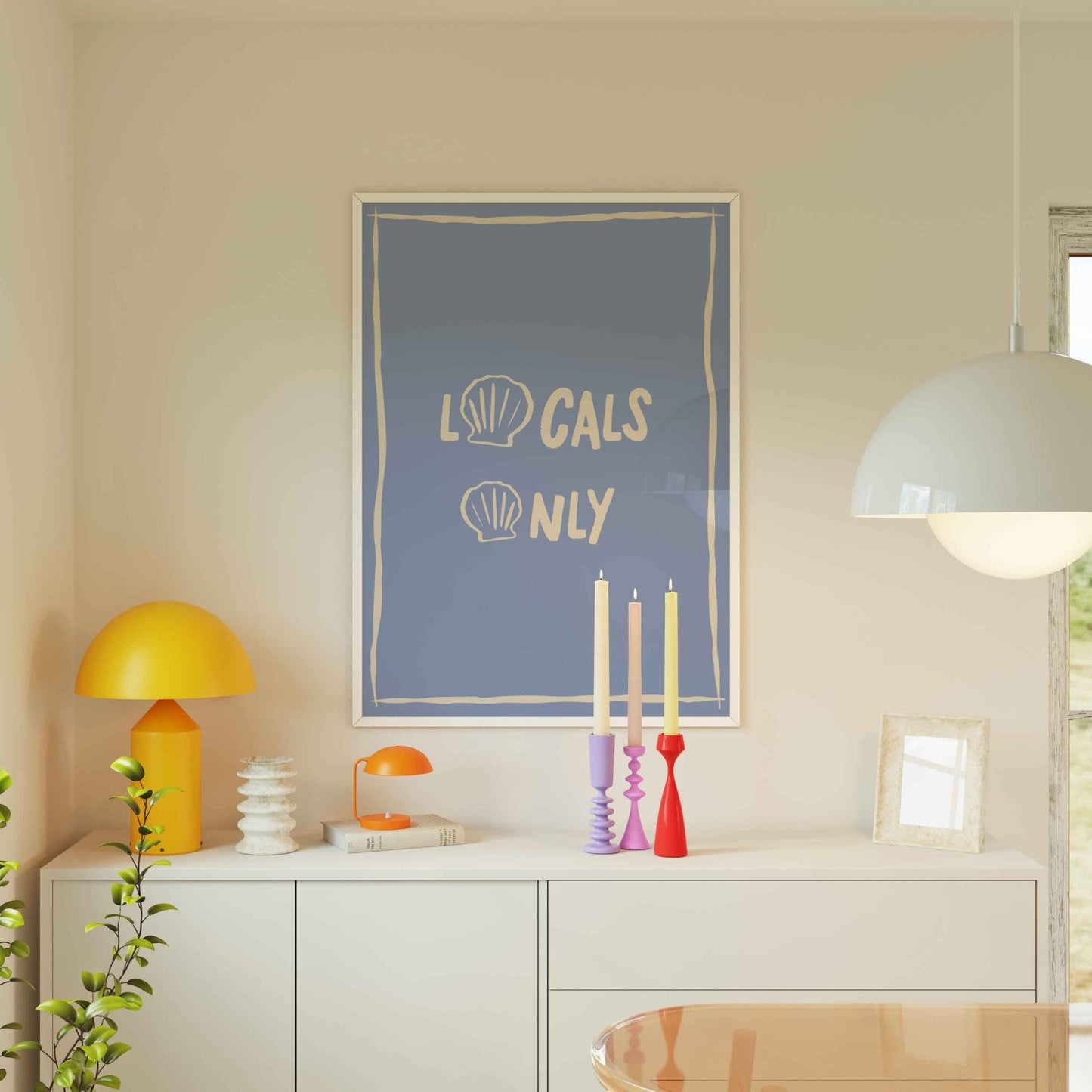 Locals Only Art Print - Posterami