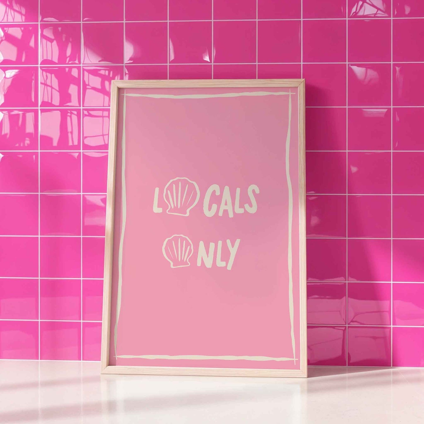 Locals Only Art Print - Posterami