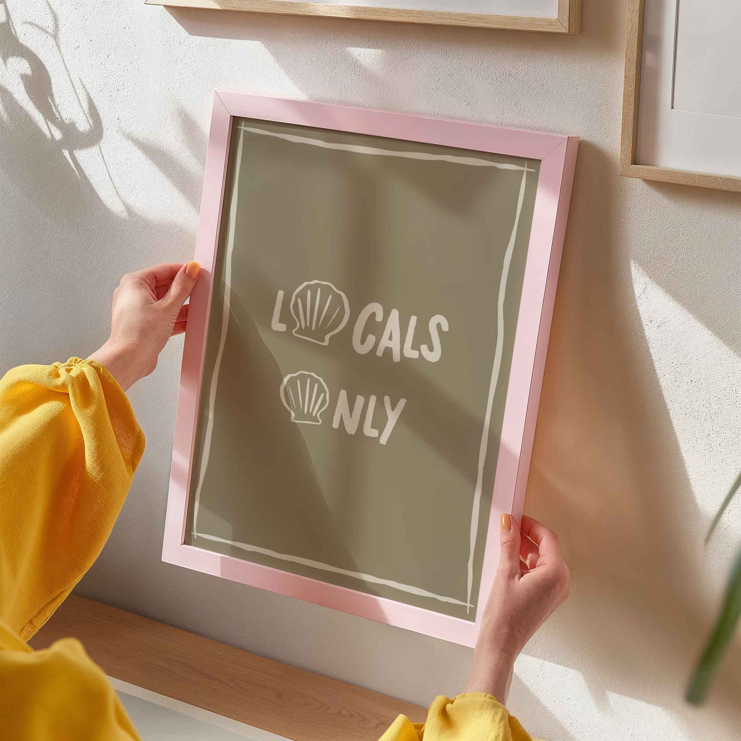 Locals Only Art Print - Posterami