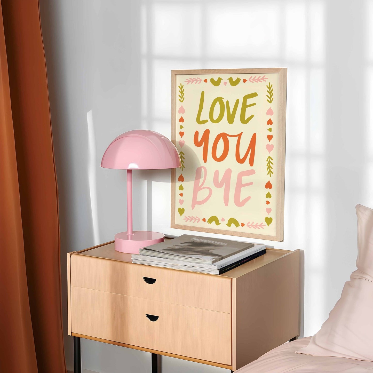 Love You Bye Art Print - Posterami