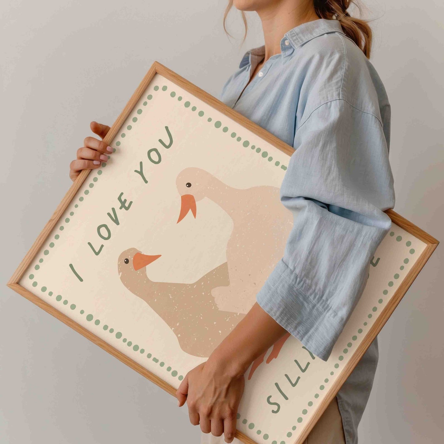 Love You Silly Goose Print - Posterami