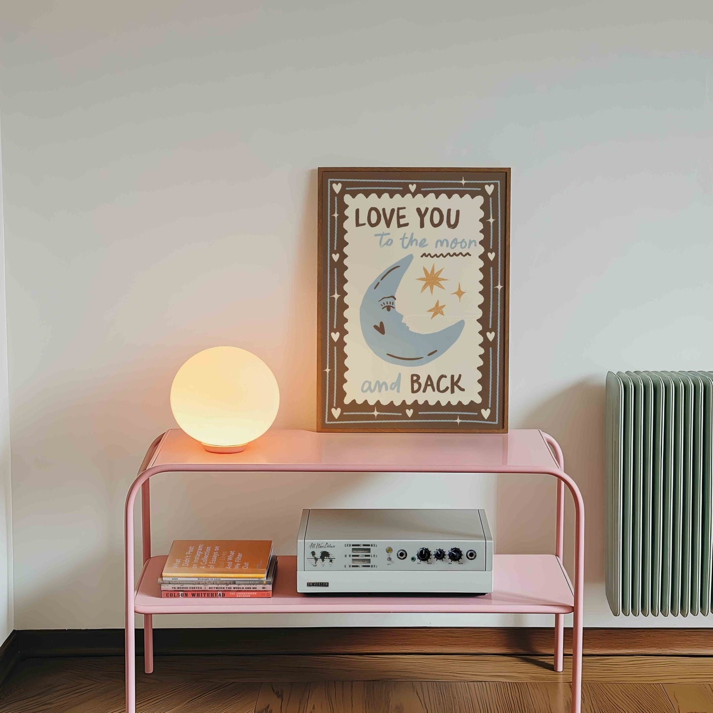 Love You To The Moon And Back Art Print - Posterami