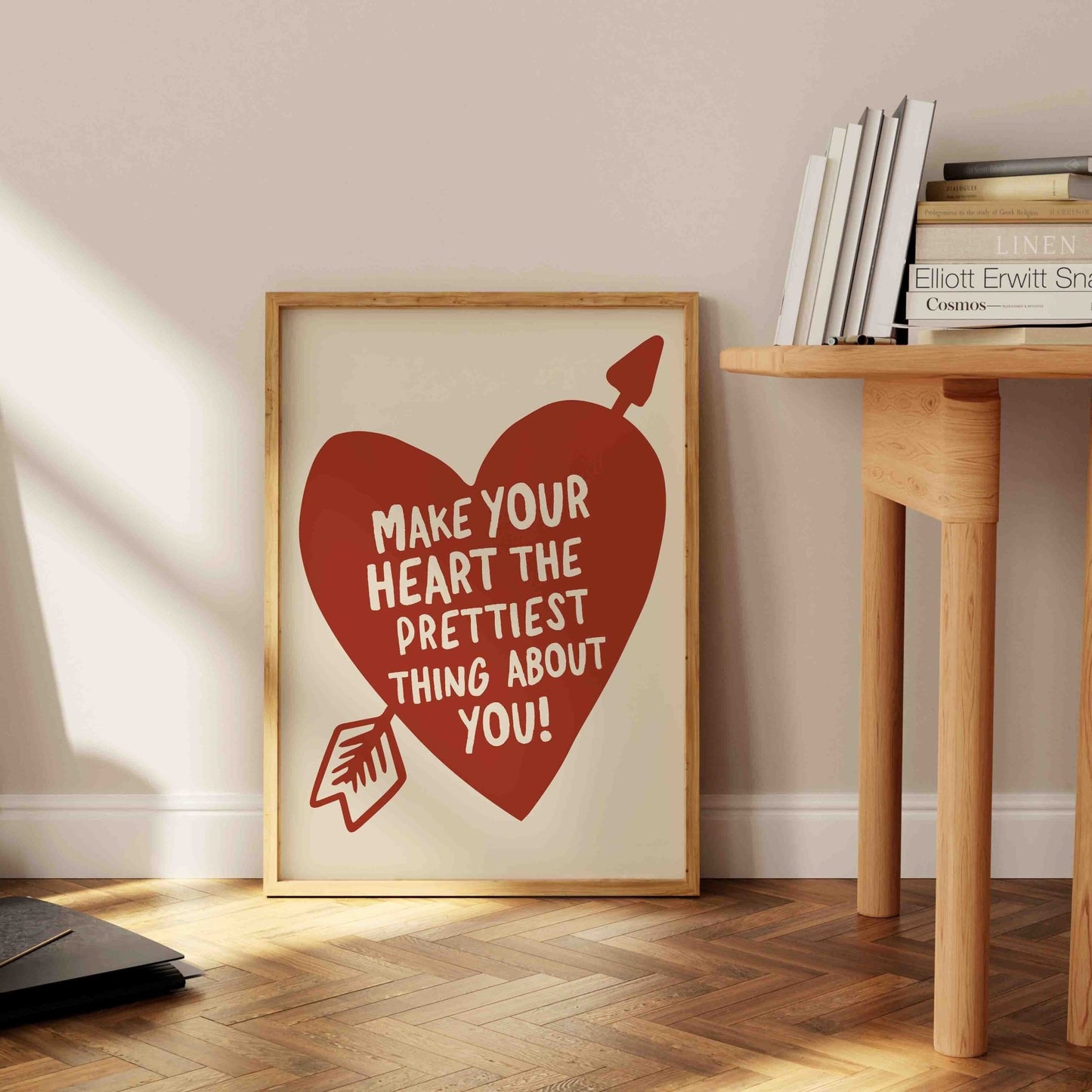 Make Your Heart The Prettiest Thing About You Art Print - Posterami