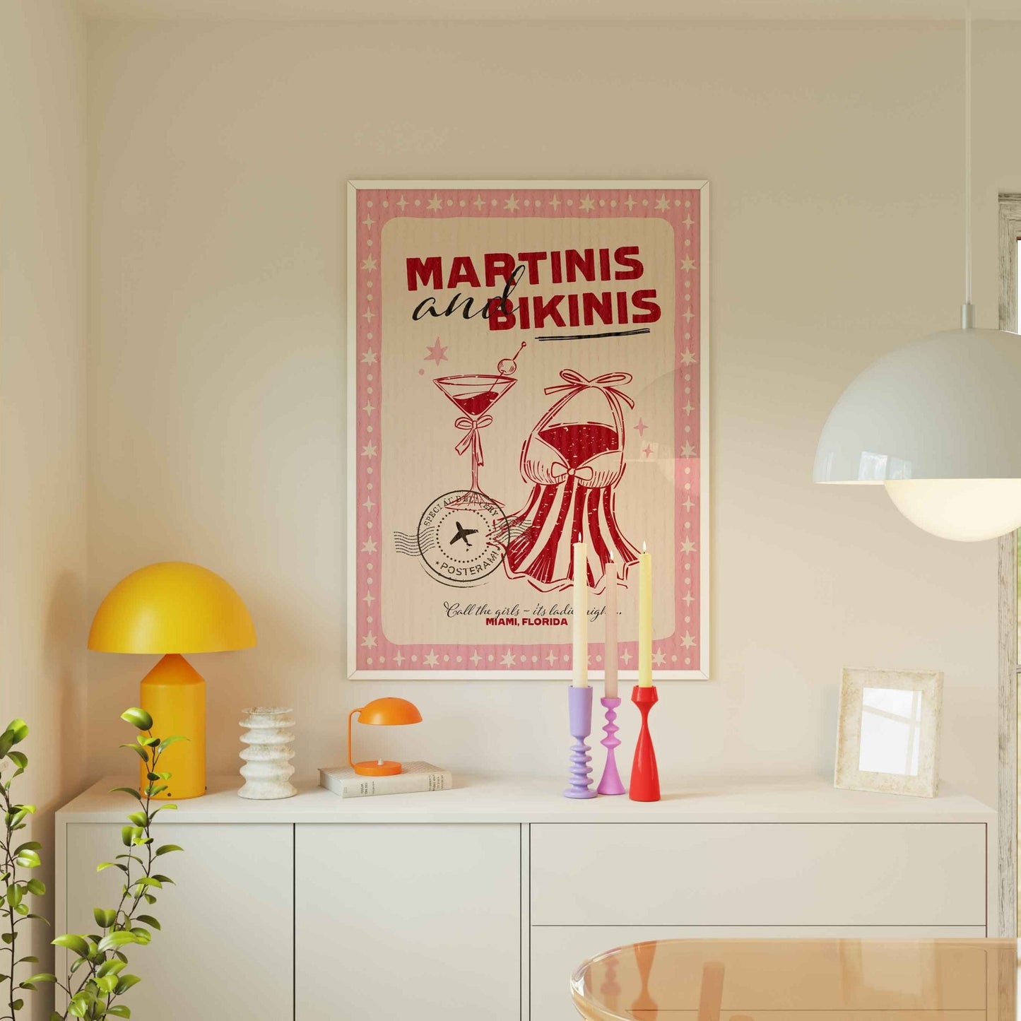 Martinis and Bikinis Art Print - Posterami