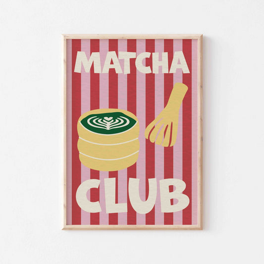 Matcha Club Art Print - Posterami
