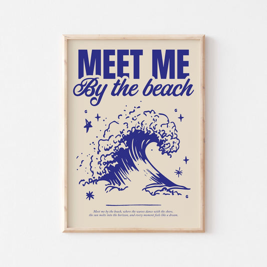 Meet Me By The Beach Art Print - Posterami