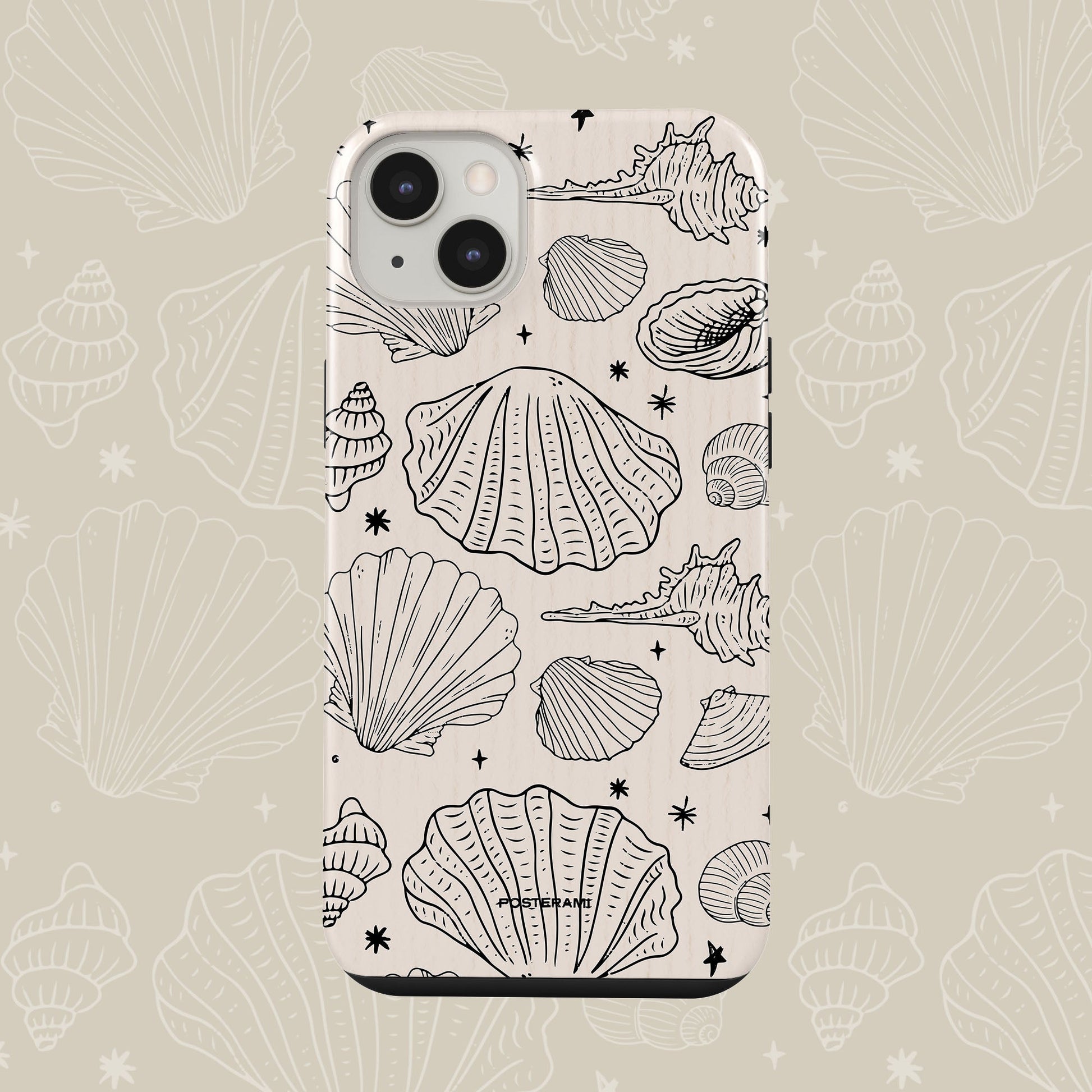 Minimal Coastal Tough Phone Case - Posterami