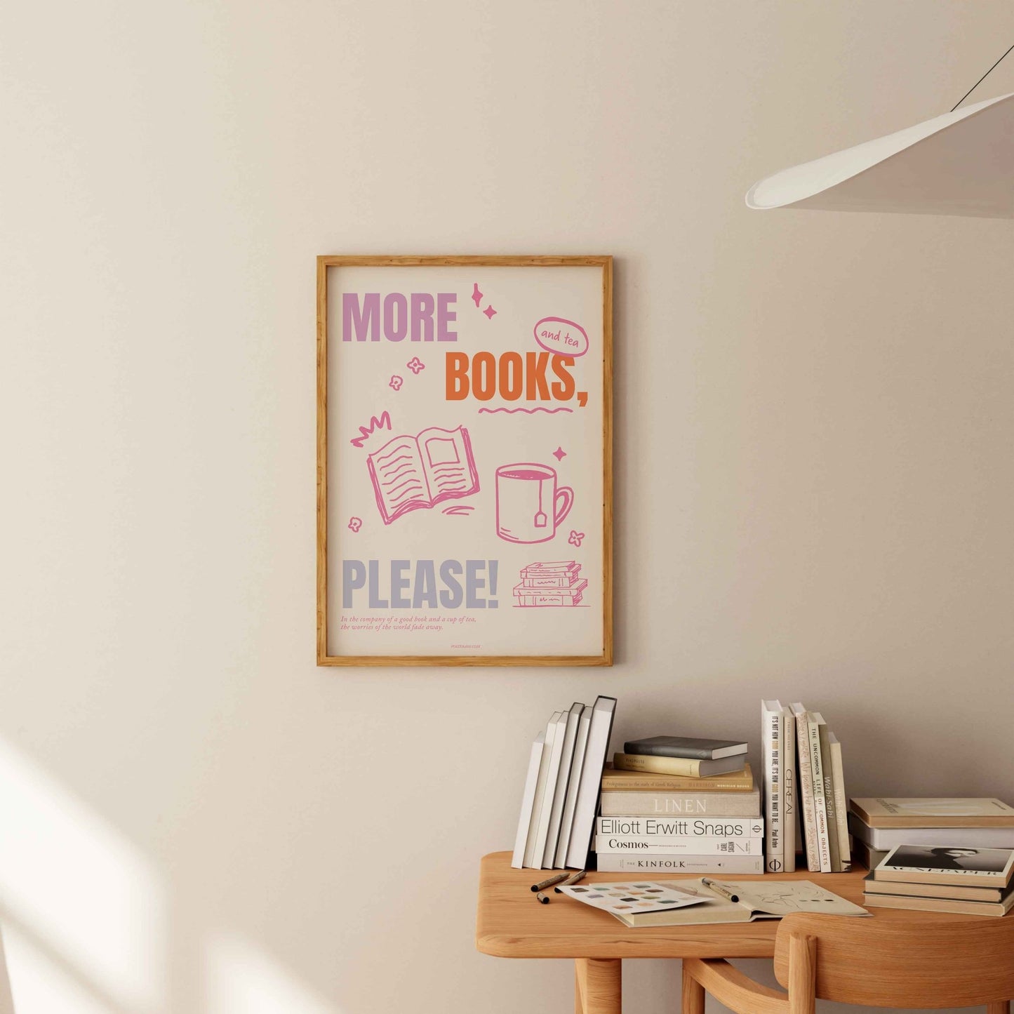 More Books, Please! Art Print - Posterami