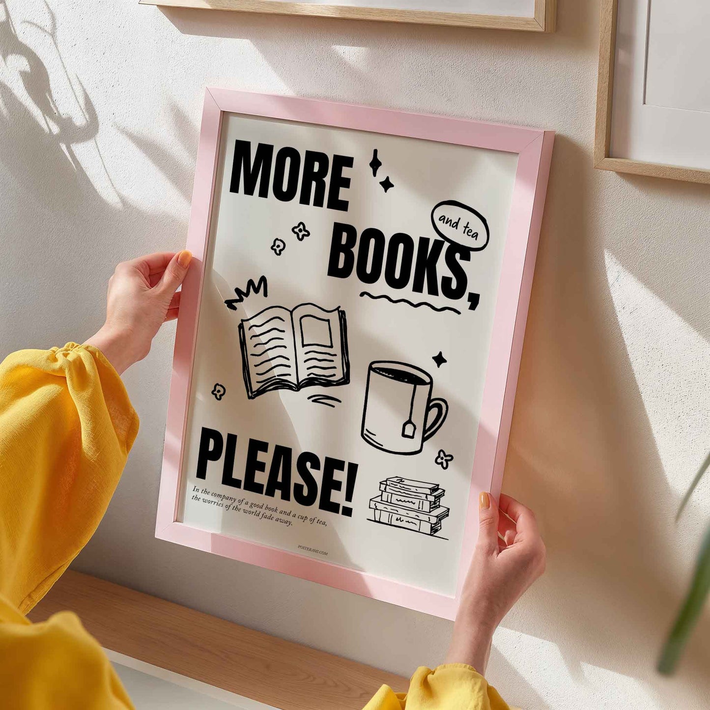 More Books, Please! Art Print - Posterami