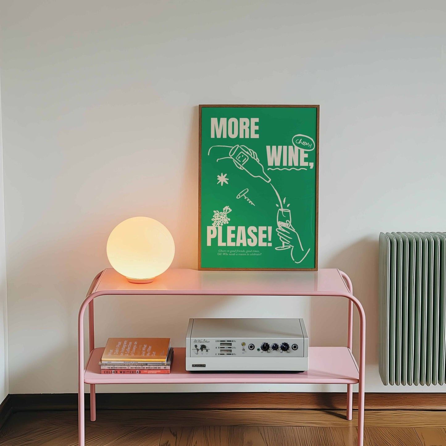 More Wine Please Art Print - Posterami
