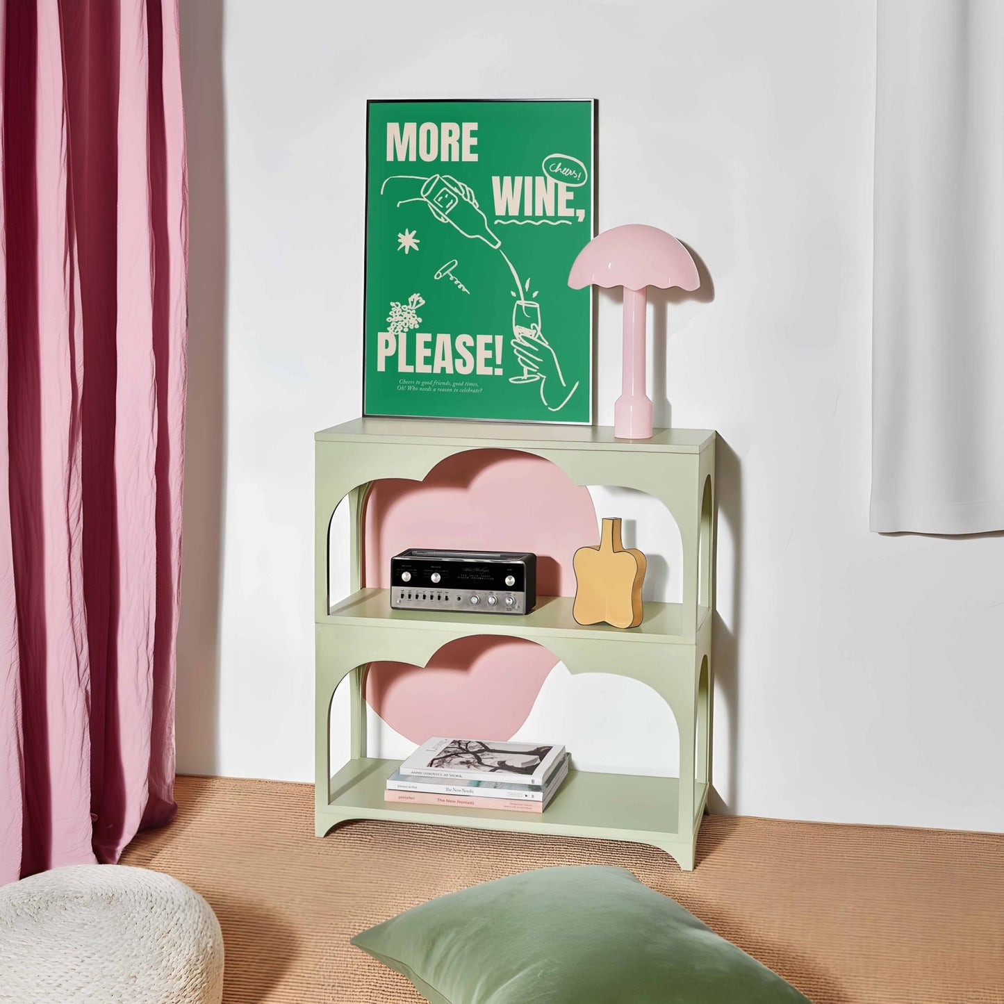 More Wine Please Art Print - Posterami