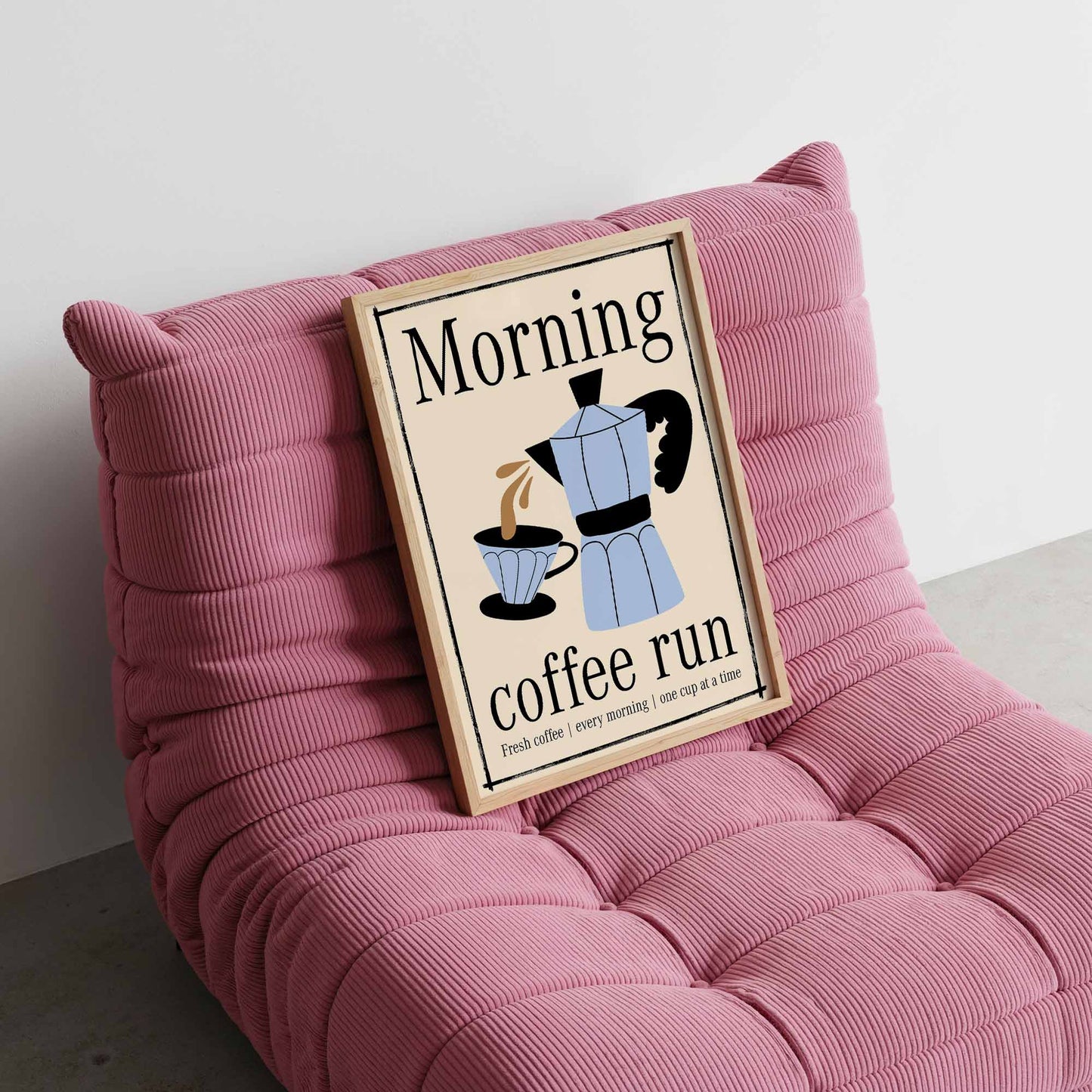 Morning Coffee Run Art Print - Posterami