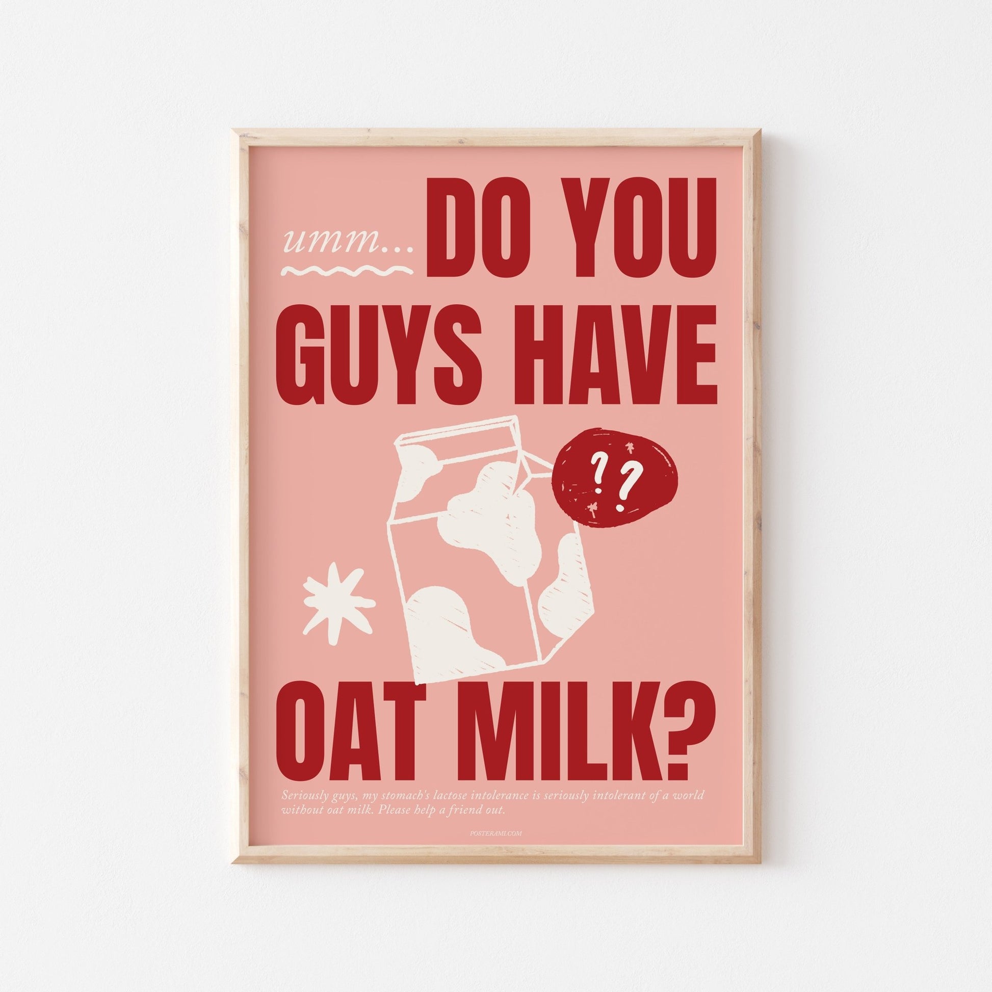 Oat Milk Art Print - Posterami
