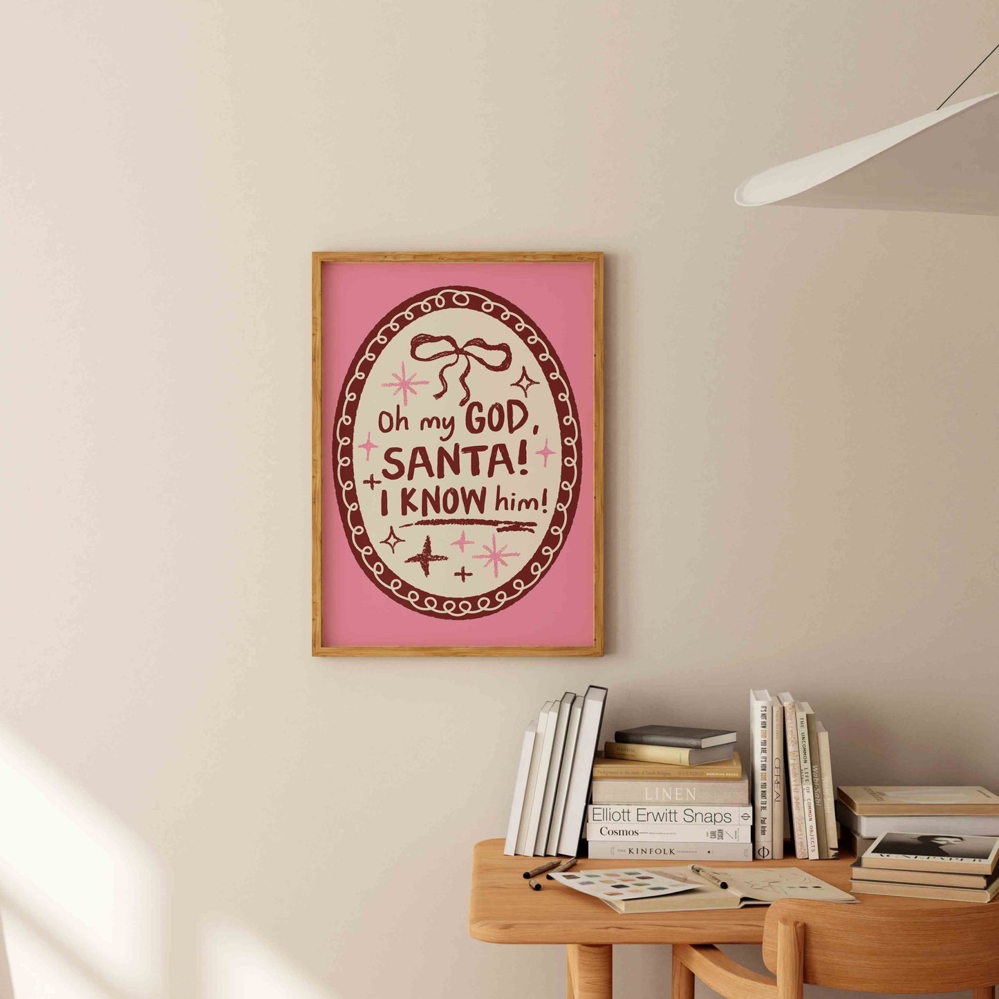Oh My God Santa I Know Him Art Print - Posterami