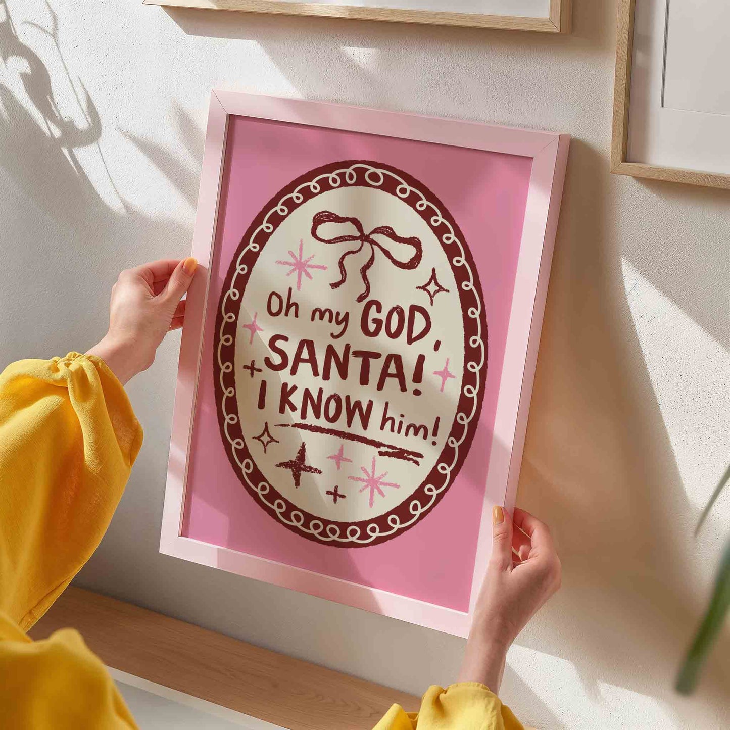 Oh My God Santa I Know Him Art Print - Posterami