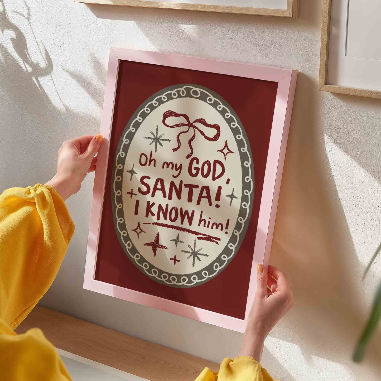 Oh My God Santa I Know Him Art Print - Posterami