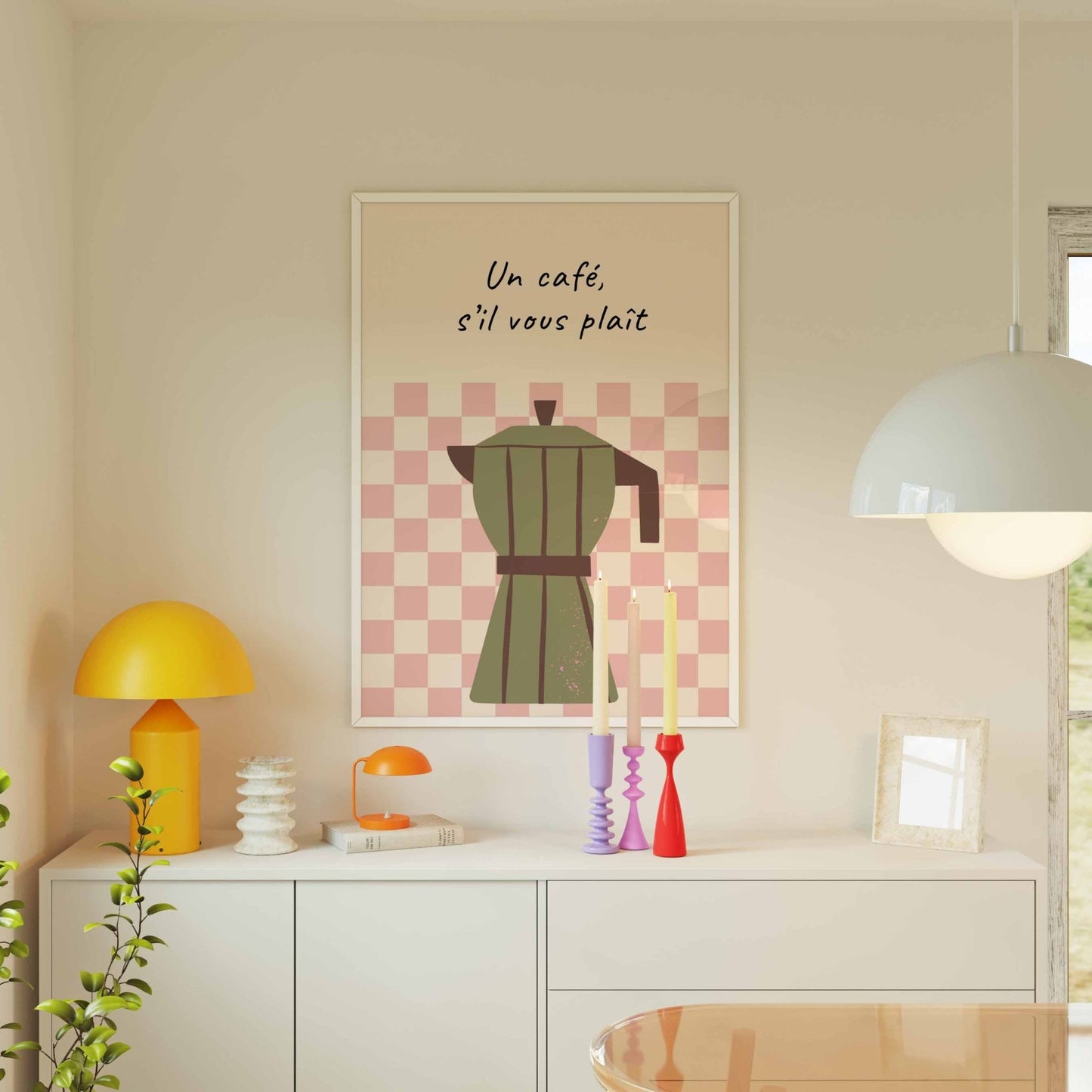 One Coffee Art Print - Posterami