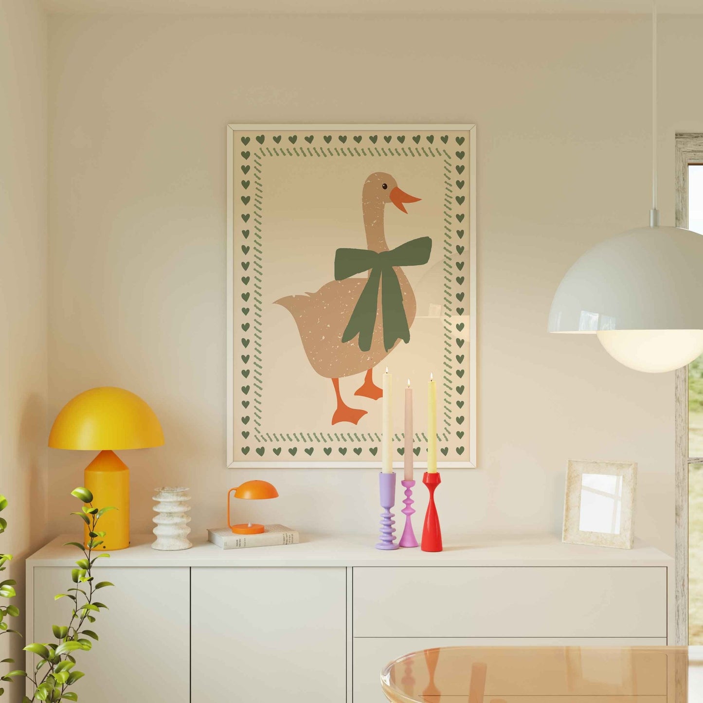 Pretty Goose Art Print - Posterami