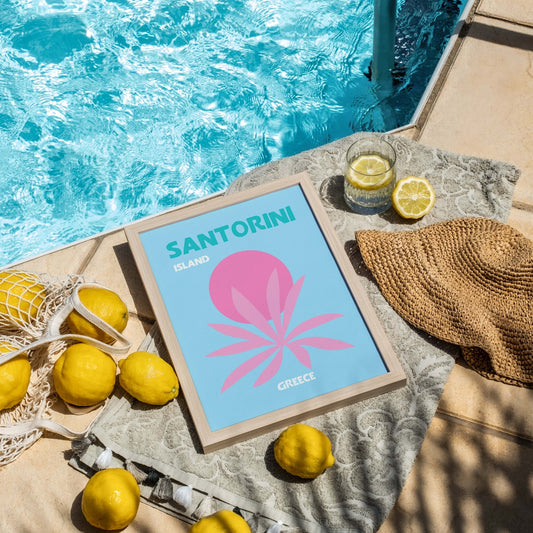Santorini Island Art Print - Posterami